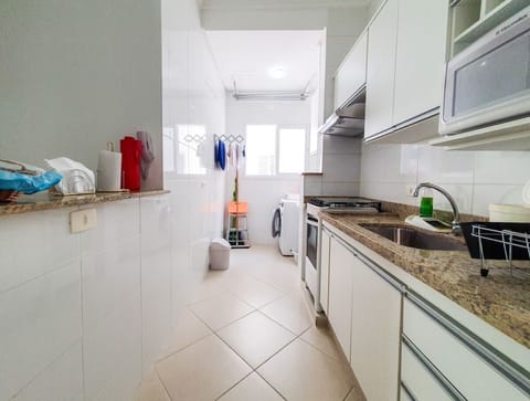 Comfort Apartment | Private kitchen | Full-size fridge, microwave, oven, blender