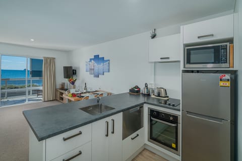 First Floor Two Bedroom with Kitchenette and Sea View | Private kitchen | Fridge, microwave, stovetop, electric kettle