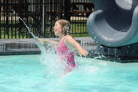 Indoor pool, open 9:00 AM to 8:00 PM, sun loungers