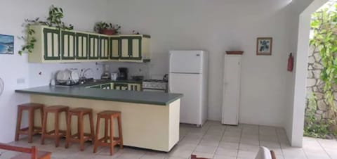 Cottage, 1 Bedroom, Beach View | Private kitchen | Full-size fridge, microwave, oven, stovetop