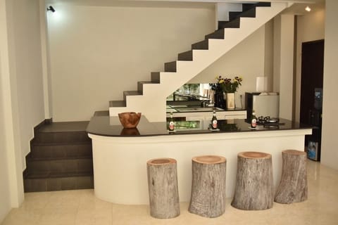 Romantic Villa | Private kitchen | Full-size fridge, stovetop, toaster, rice cooker