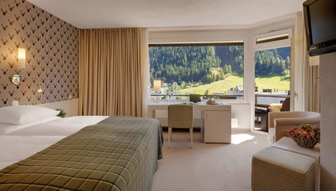 Standard Double Room (Poschiavo) | Hypo-allergenic bedding, minibar, in-room safe, desk