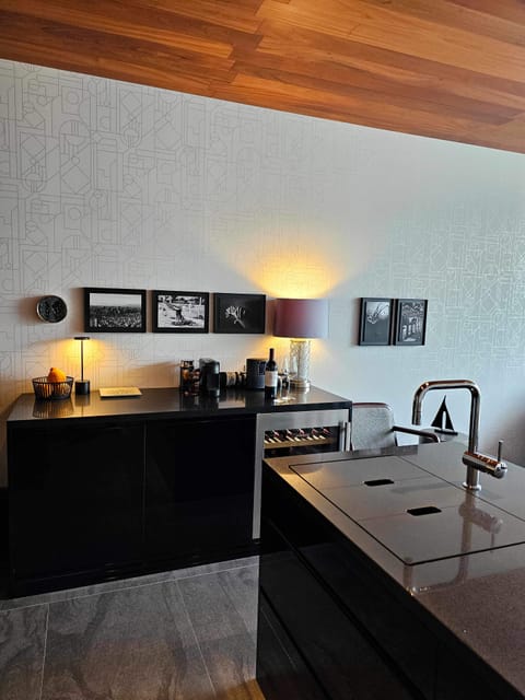 Luxury Suite, 1 Bedroom | Private kitchen | Full-size fridge, microwave, oven, stovetop