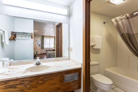 Standard Room, 1 King Bed, Non Smoking | Bathroom | Shower, towels