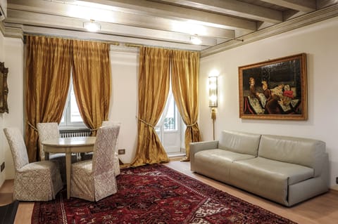 Junior Suite, Balcony (Elvira, view on Via Cappello-Erbe Sq) | Living room | LCD TV