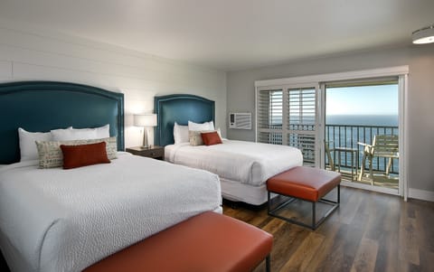 Signature Room, 2 Queen Beds, Oceanfront | In-room safe, desk, blackout drapes, iron/ironing board