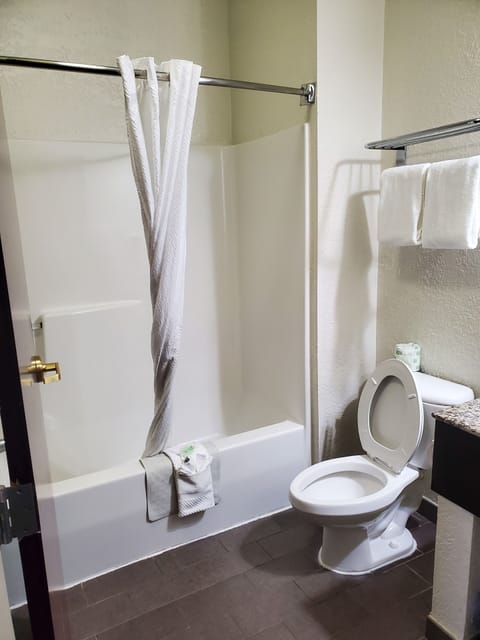 Standard Room, 1 King Bed, Non Smoking | Bathroom | Free toiletries, hair dryer, towels, soap