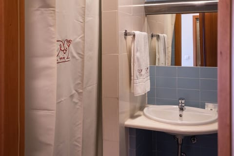 Standard Twin Room | Bathroom | Shower, hair dryer, bidet, towels