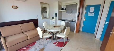 Premium Apartment, 1 Bedroom, Terrace, Sea View (for 4 people) | Living area | 20-inch flat-screen TV with digital channels, TV