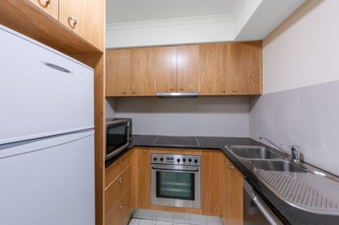 One Bedroom Apartment with Office | Private kitchen | Microwave, stovetop, dishwasher, coffee/tea maker