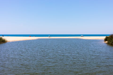 Beach nearby, white sand