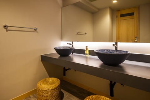 Superior Japanese-Western Style Room (Onsen Pass Included), Non-smoking | Bathroom | Free toiletries, slippers, bidet, towels