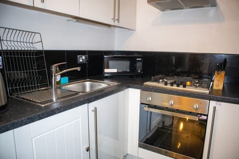 Executive Apartment | Private kitchen | Mini-fridge, microwave, oven, stovetop