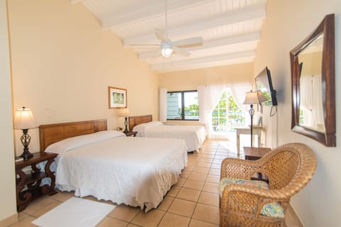 Queen Room with Two Queen Beds, Beachfront  | In-room safe, desk, iron/ironing board, free WiFi