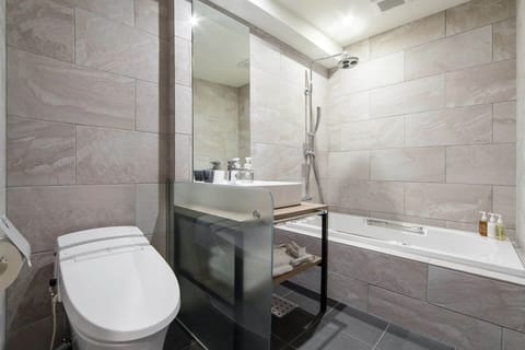 North Terrace Double, Non Smoking (1st floor) - ages 13+ only,no group booking of more than 2 room | Bathroom | Free toiletries, hair dryer, slippers, electronic bidet