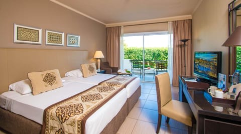 Superior Room, Garden View (or Pool View, Queen or Twin Beds) | In-room safe, bed sheets