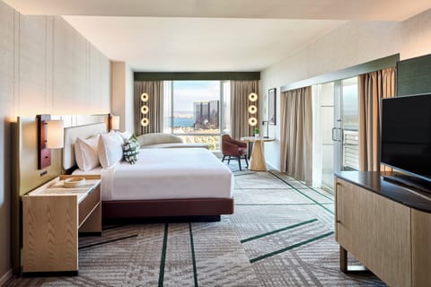 Junior Suite, 1 King Bed (Premier) | Premium bedding, down comforters, in-room safe, desk