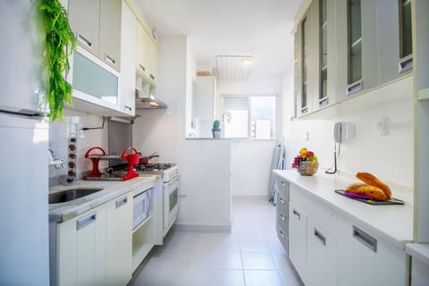 Basic Apartment | Private kitchen | Fridge, microwave, blender, cookware/dishes/utensils