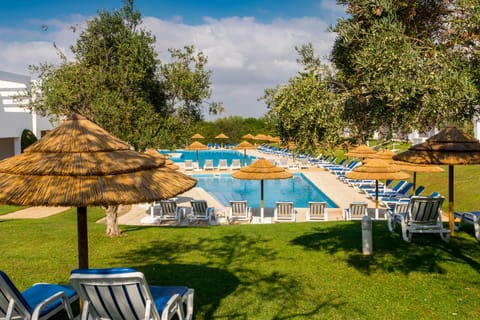 Indoor pool, outdoor pool, sun loungers