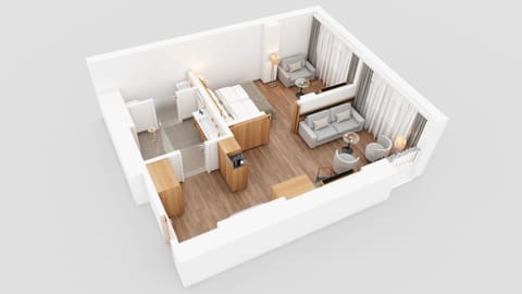 Deluxe Suite | Hypo-allergenic bedding, minibar, in-room safe, desk