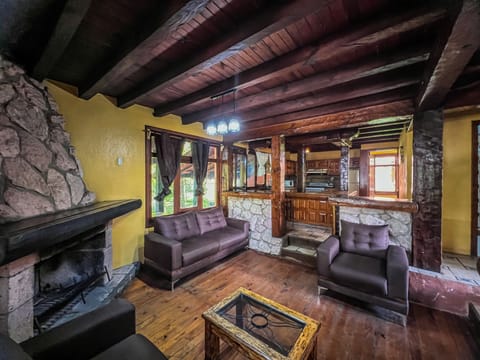 Cabin, 3 Bedrooms, Fireplace | Living area | Plasma TV, fireplace