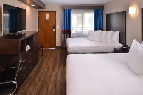 Deluxe Room, 2 Queen Beds | Hypo-allergenic bedding, desk, iron/ironing board, free WiFi