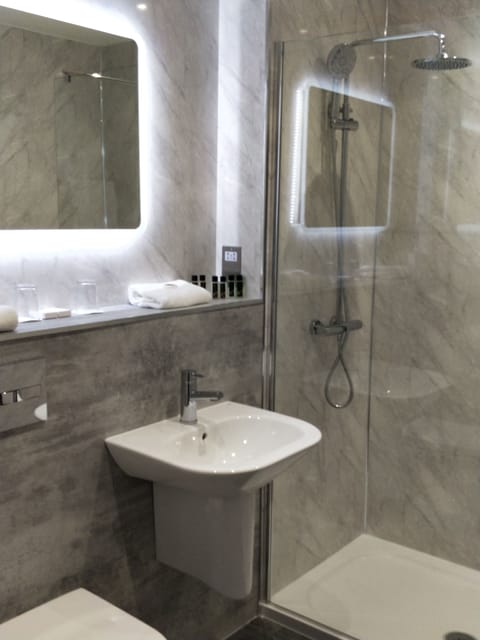 Double Room | Bathroom | Combined shower/tub, free toiletries, hair dryer, towels