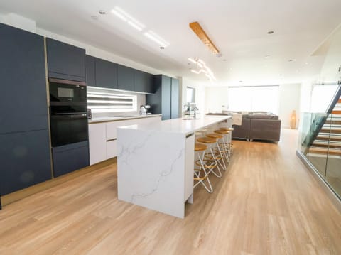 Fridge, dishwasher, electric kettle, toaster