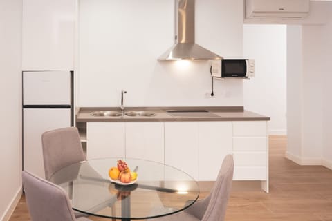 Comfort Apartment | Private kitchen | Full-size fridge, microwave, stovetop, toaster