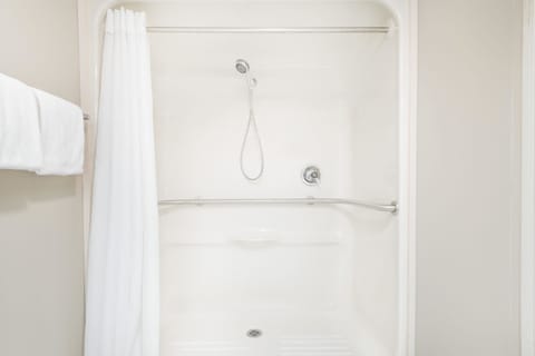 Room, Accessible, Non Smoking | Bathroom | Shower, free toiletries, hair dryer, towels