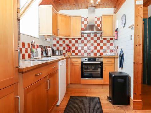 Fridge, dishwasher, electric kettle, cookware/dishes/utensils