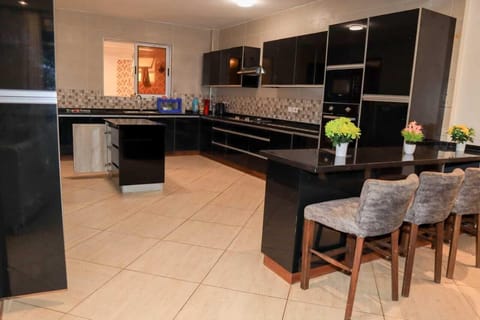 Deluxe Apartment | Private kitchen | Fridge, microwave, cookware/dishes/utensils