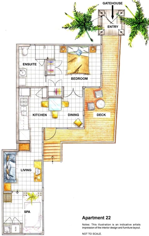 1 Bedroom Private Retreat | Floor plan