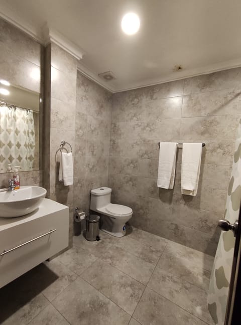 Superior Suite, 1 King Bed | Bathroom | Hair dryer, towels, soap, shampoo