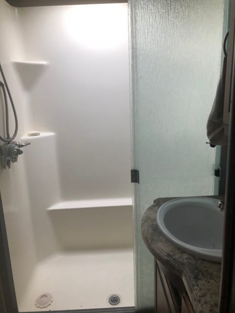 Full-size shower in main bath