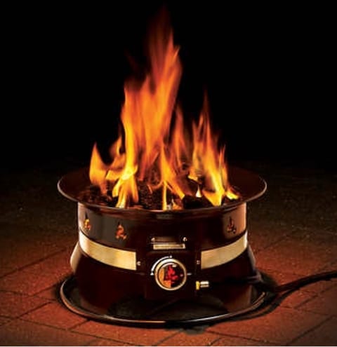 Fireball Outdoor Propane Firepit with Propane tank - included with the rental at no additional cost.