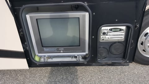 TV / DVD /CD / AUX for outside patio entertainment