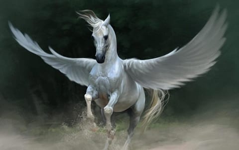 Pegasus: Symbolizing the divine inspiration or the journey to heaven.