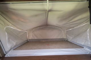 One of two Spacious Pop outs with inflatable mattress