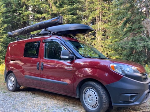 Ready for the road - under 30k miles but this van already has been to Alaska, Southern California, Glacier National Park, and all over WA and OR!