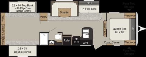 PASSPORT • TWO BEDROOMS • UP TO 10 Rimorchio trainabile in Del Mar