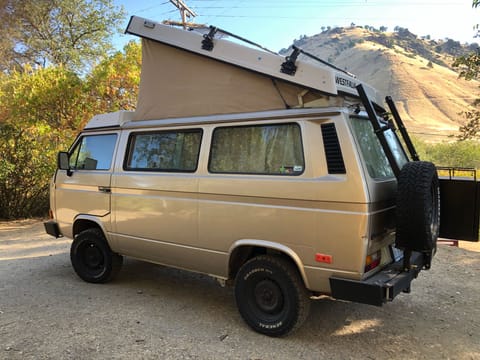 Goldie.  VW Westfalia Campervan in Sacramento