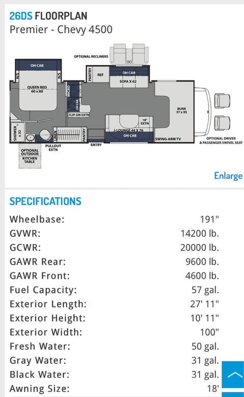 Floor plan and specifications