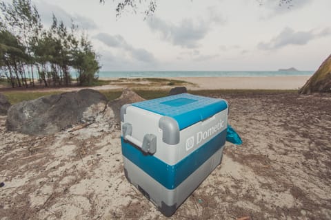 Extra fridge and freezer to keep things cool when your soaking up the sun on the beach