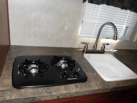 Stove top and sink
