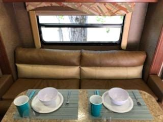 Couch and dining in slide out