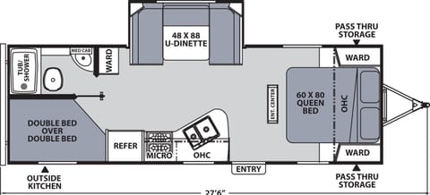 2020 Apex Nano 245 BHS - The DREAM Rimorchio trainabile in Burlington