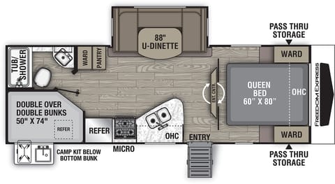 This is the actual floorplan of our camper