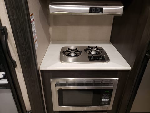 Gas stove and convection microwave