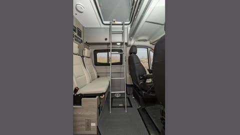 2021 Winnebago Solis 59P Provided Stowable Ladder to Upper Bed
